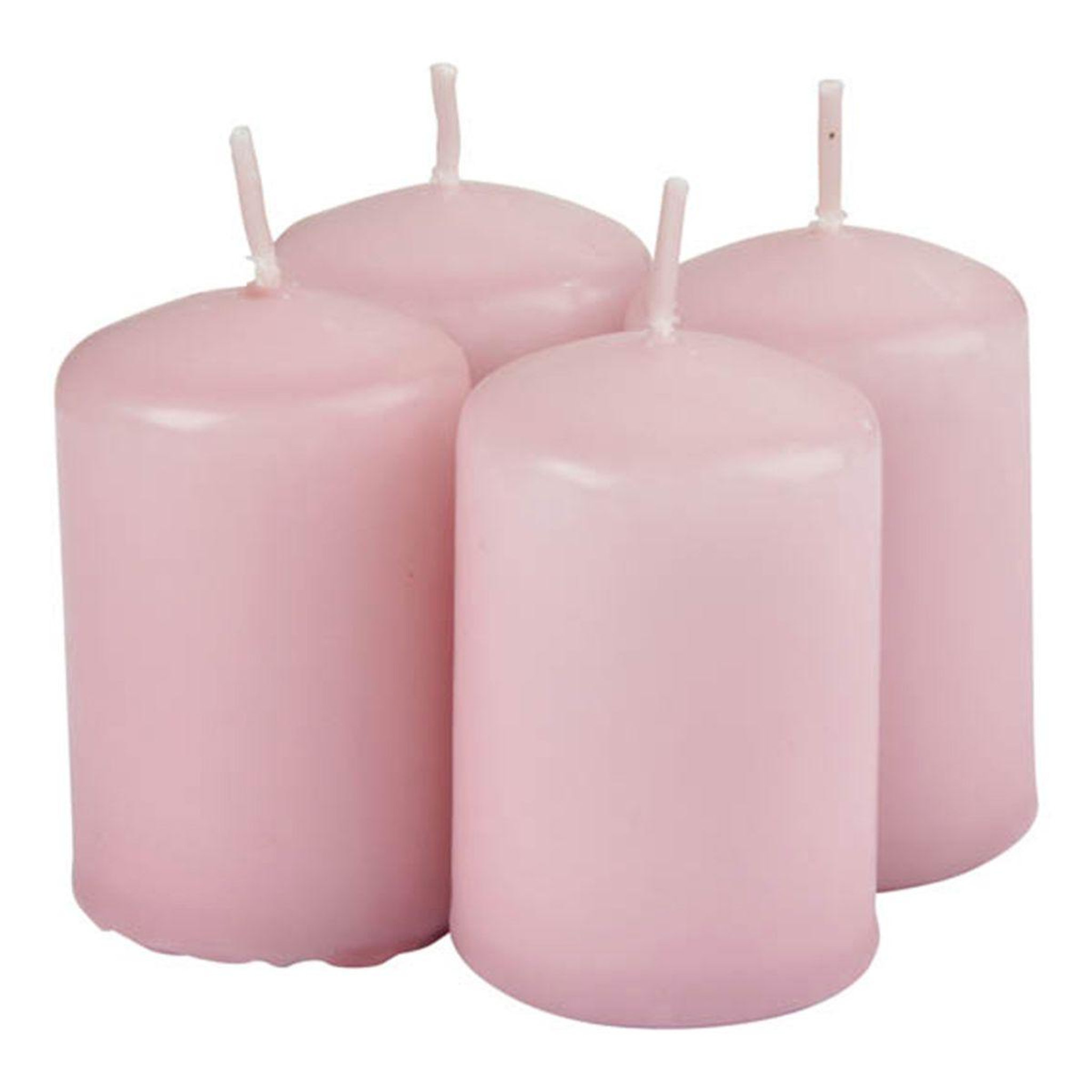 Voir la diapositive 1 : HOMEA Lot de 4 bougies pilier  essentiel ii  6cm cerisier en fleurs