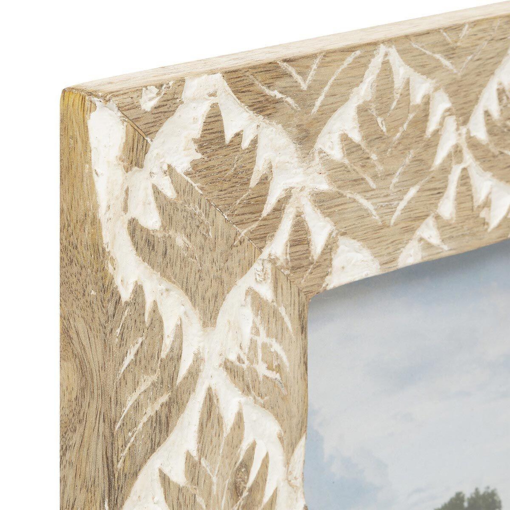 Voir la diapositive 2 : ATMOSPHERA Cadre photo déco  adriano  10x15cm beige