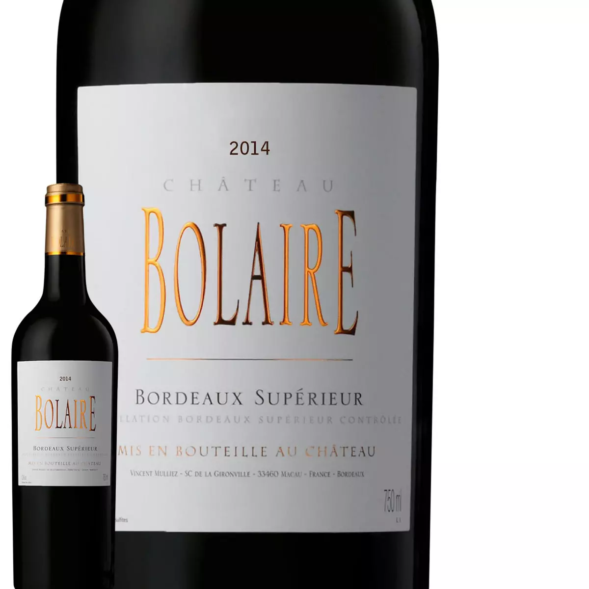 Château Bolaire Bordeaux Supérieur Rouge 2014