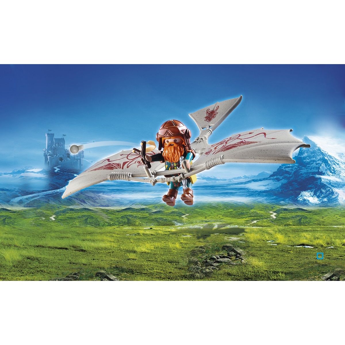 PLAYMOBIL 9342 - Knights - Nain avec deltaplane