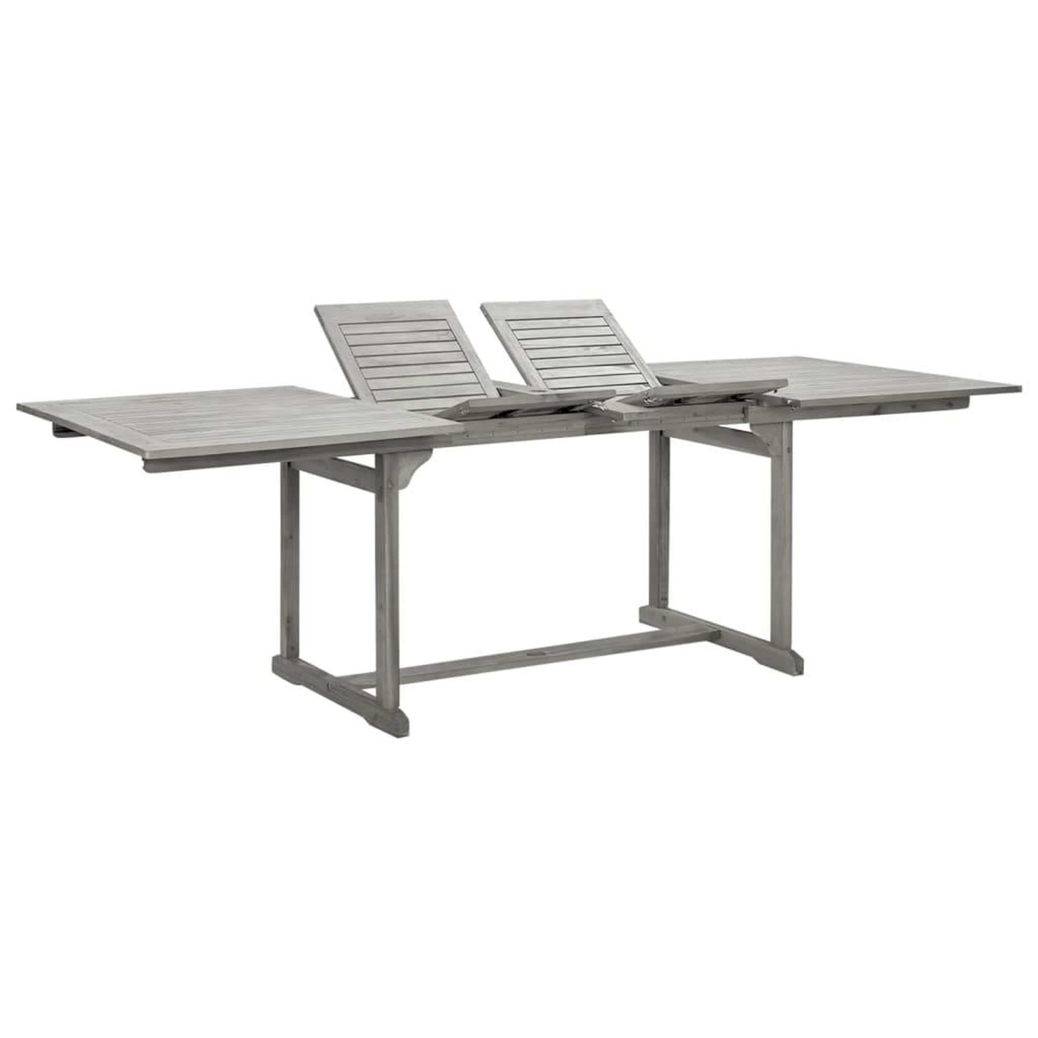 Voir la diapositive 1 : VIDAXL Table a dîner de jardin (160-240)x100x75cm Bois d'acacia massif