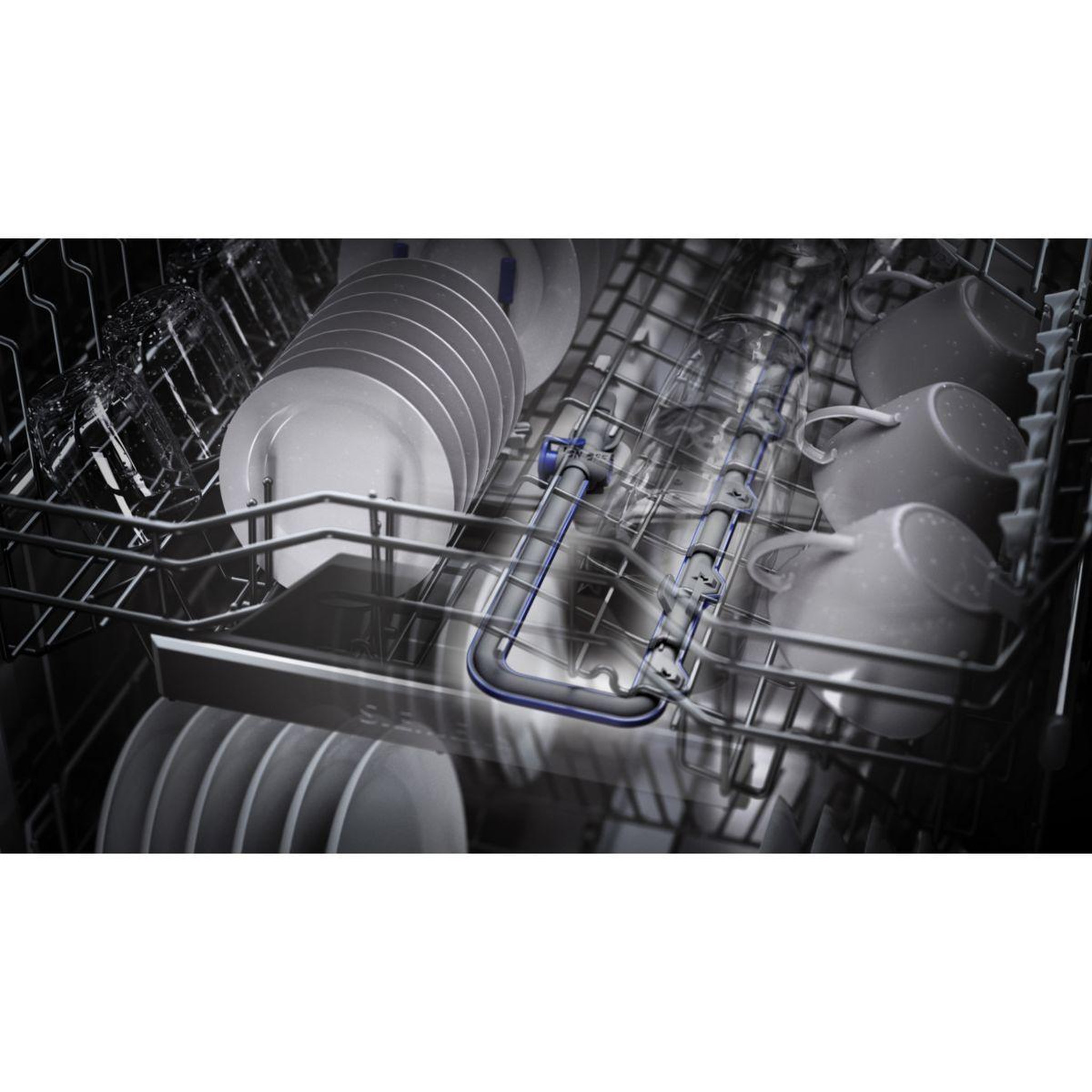 Voir la diapositive 2 : Siemens Lave vaisselle encastrable sn95ex12ce, iq500, glasszone