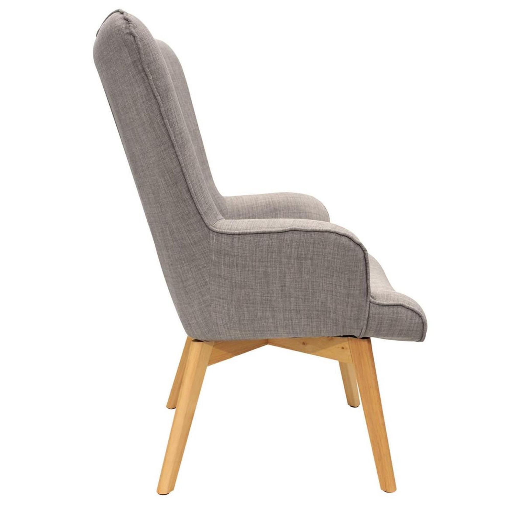 Voir la diapositive 4 : The Home Deco Factory Fauteuil design en bois  helsinki  99cm gris