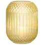 Voir la diapositive 2 : Paris Prix Vase Design en Verre  Droit  19cm Jaune