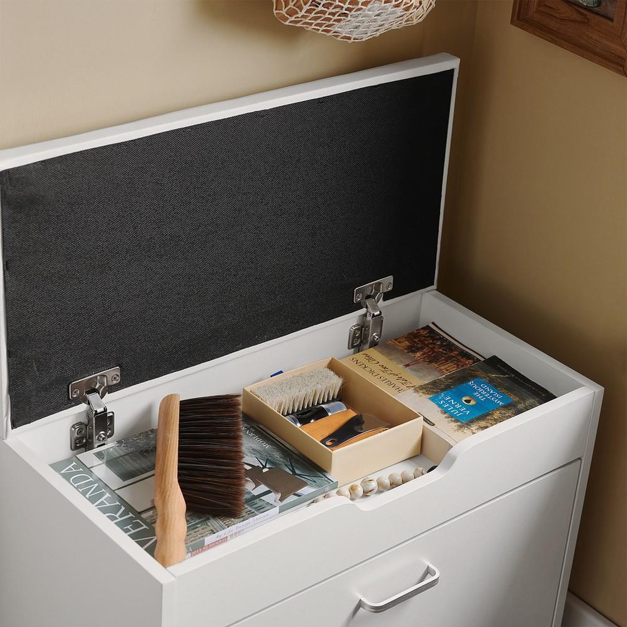 Voir la diapositive 4 : SOBUY SoBuy - Banc de Rangement à Chaussures avec Un Tiroir - Moderne - FSR95