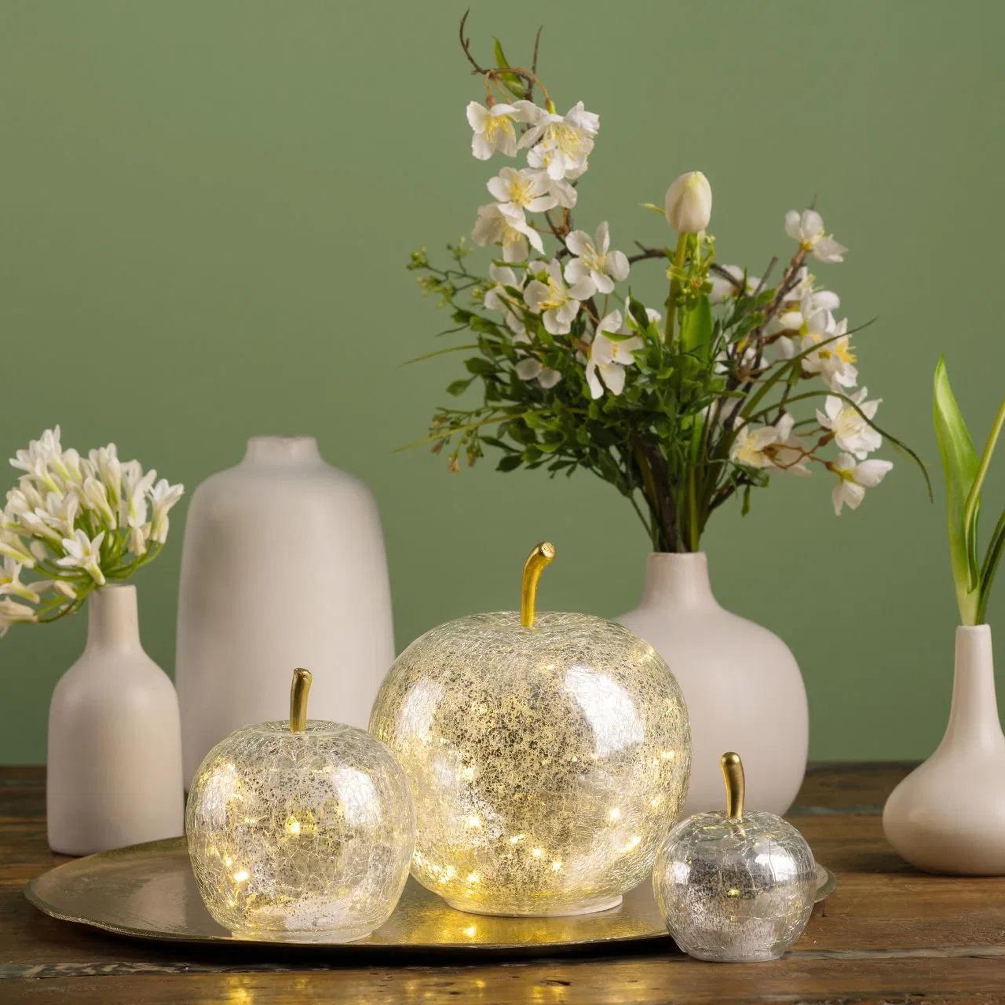 Voir la diapositive 2 : Eden Lampe pomme lumineuse 10 led design et moderne