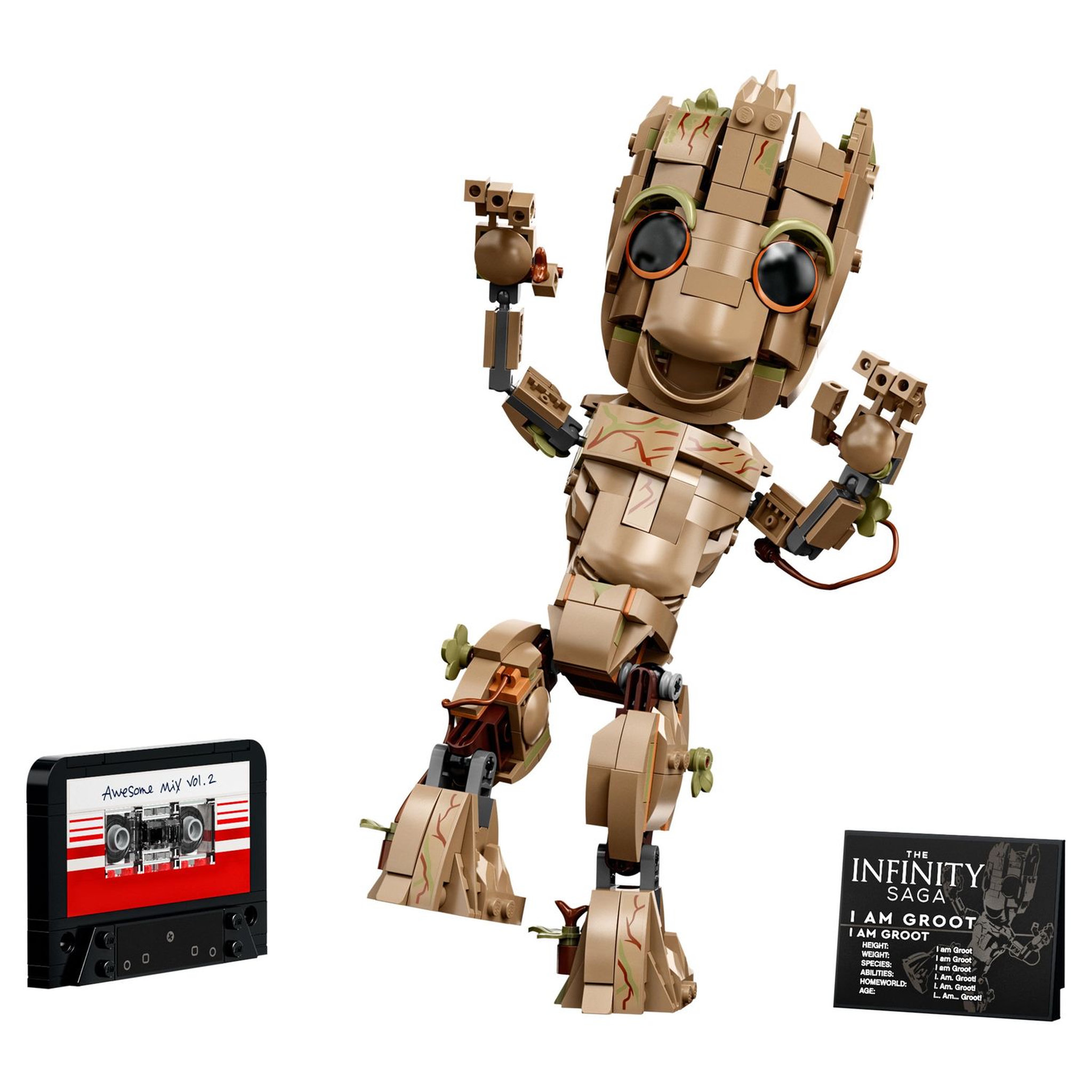 Voir la diapositive 3 : LEGO Marvel 76217 Je s'appelle GROOT , Jouet à Construire et Figurine du Bébé dans le Film, Les Gardiens de la Galaxie 2, Ensemble Marvel