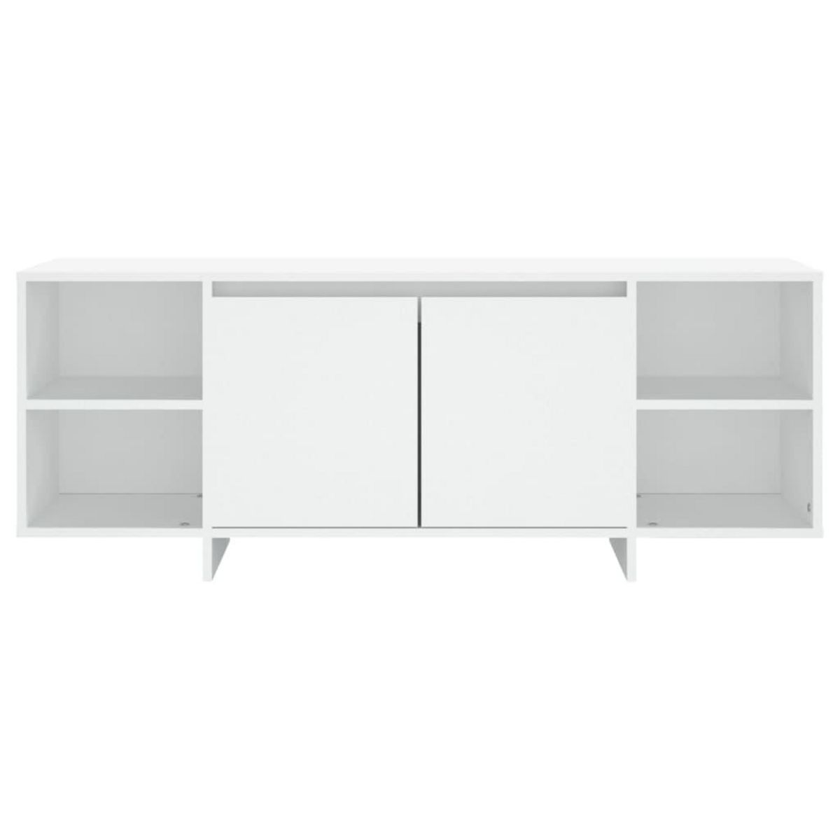 VIDAXL Meuble TV blanc 130x35x50 cm bois d'ingenierie