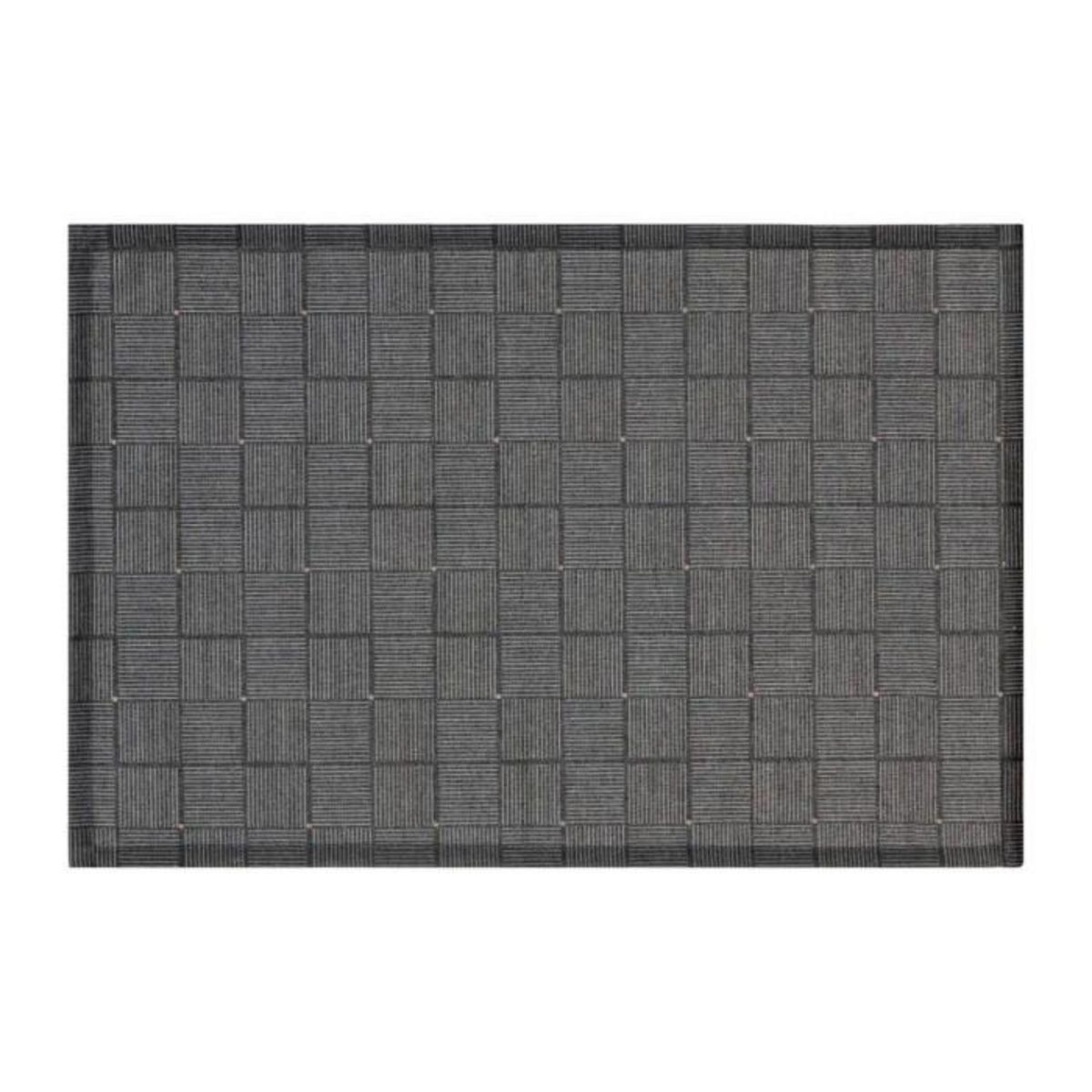 SECRET DE GOURMET Set de Table Design  Géométrique  30x45cm Noir