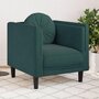 Voir la diapositive 1 : VIDAXL Fauteuil avec coussin vert fonce velours