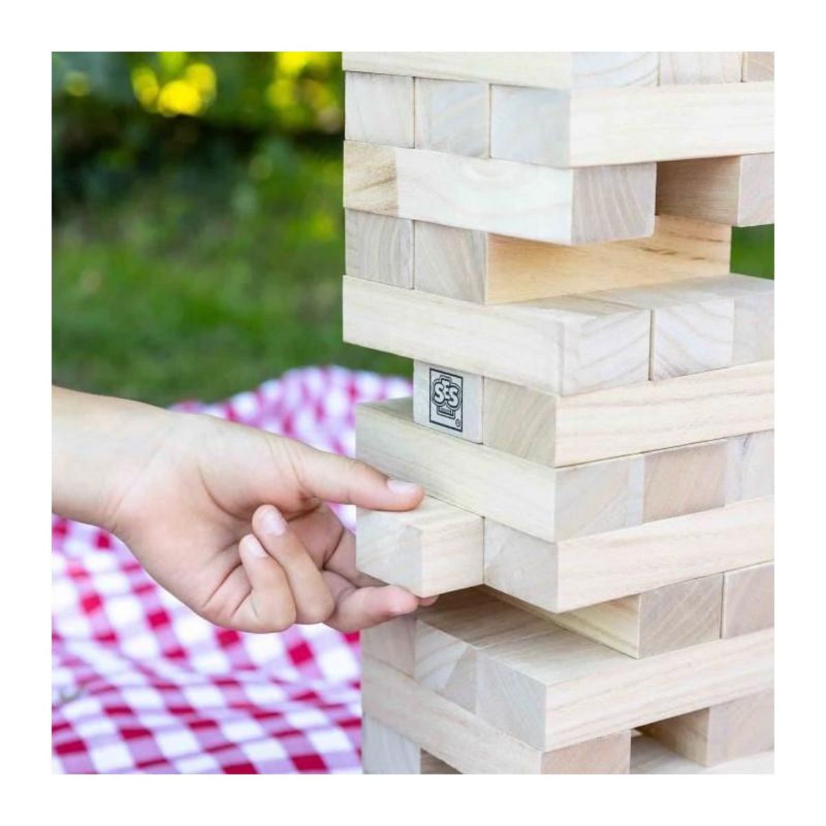 SES Creative Tour Tumbling XXL - Jeu d'adresse - SES CREATIVE - Version XXL pour l'extérieur, passionnant pour les enfants et les adultes.