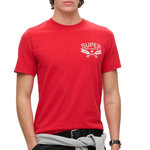 SUPERDRY T shirt  Homme Superdry Outdoor. Coloris disponibles : Rouge