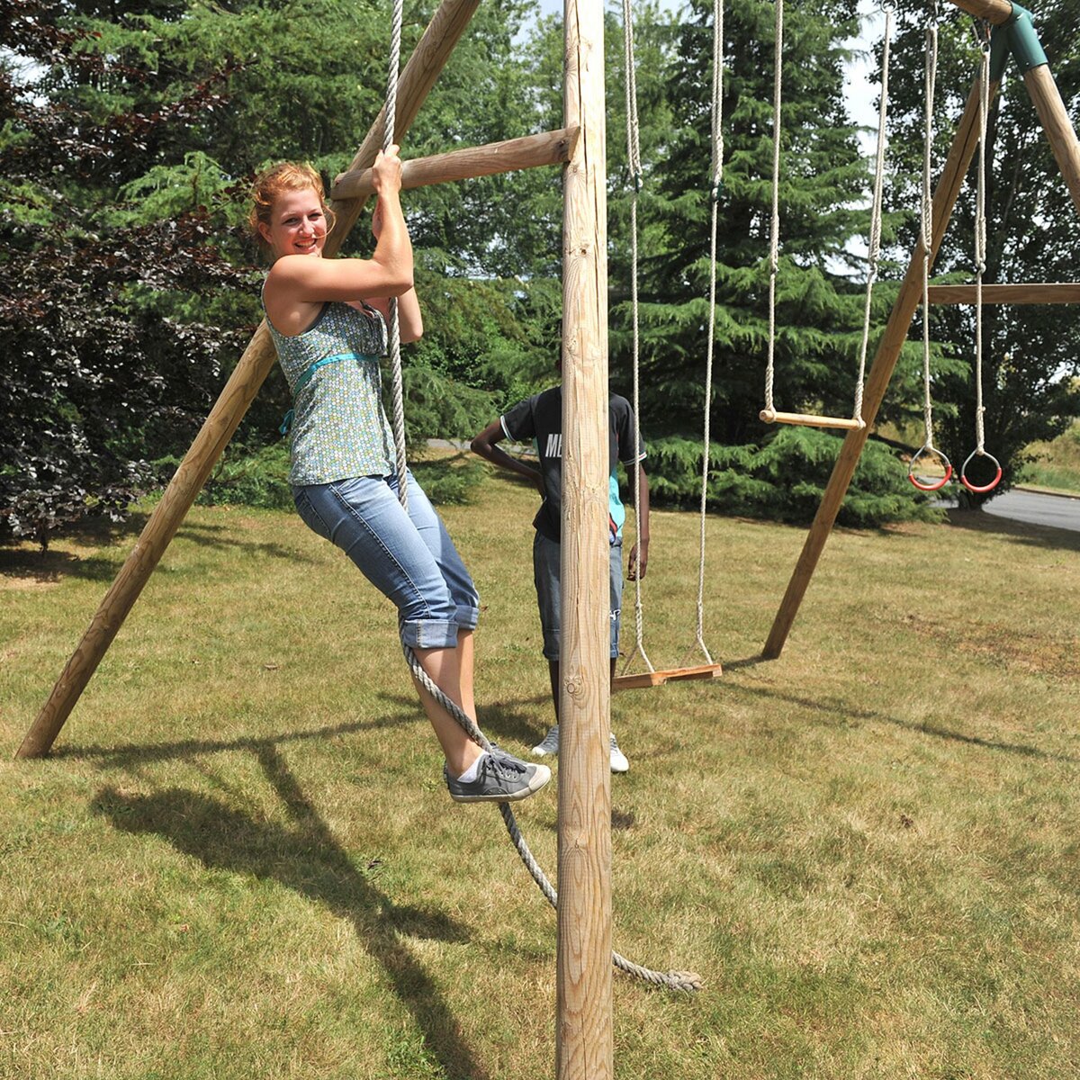 Soulet Portique balançoire - Bois - H3.25m - GALDAR