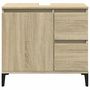 Voir la diapositive 4 : VIDAXL Armoire salle de bain chene sonoma 65x33x60 cm