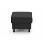 Voir la diapositive 5 : LISA DESIGN Jake - pouf en velours côtelé - pieds bois foncé