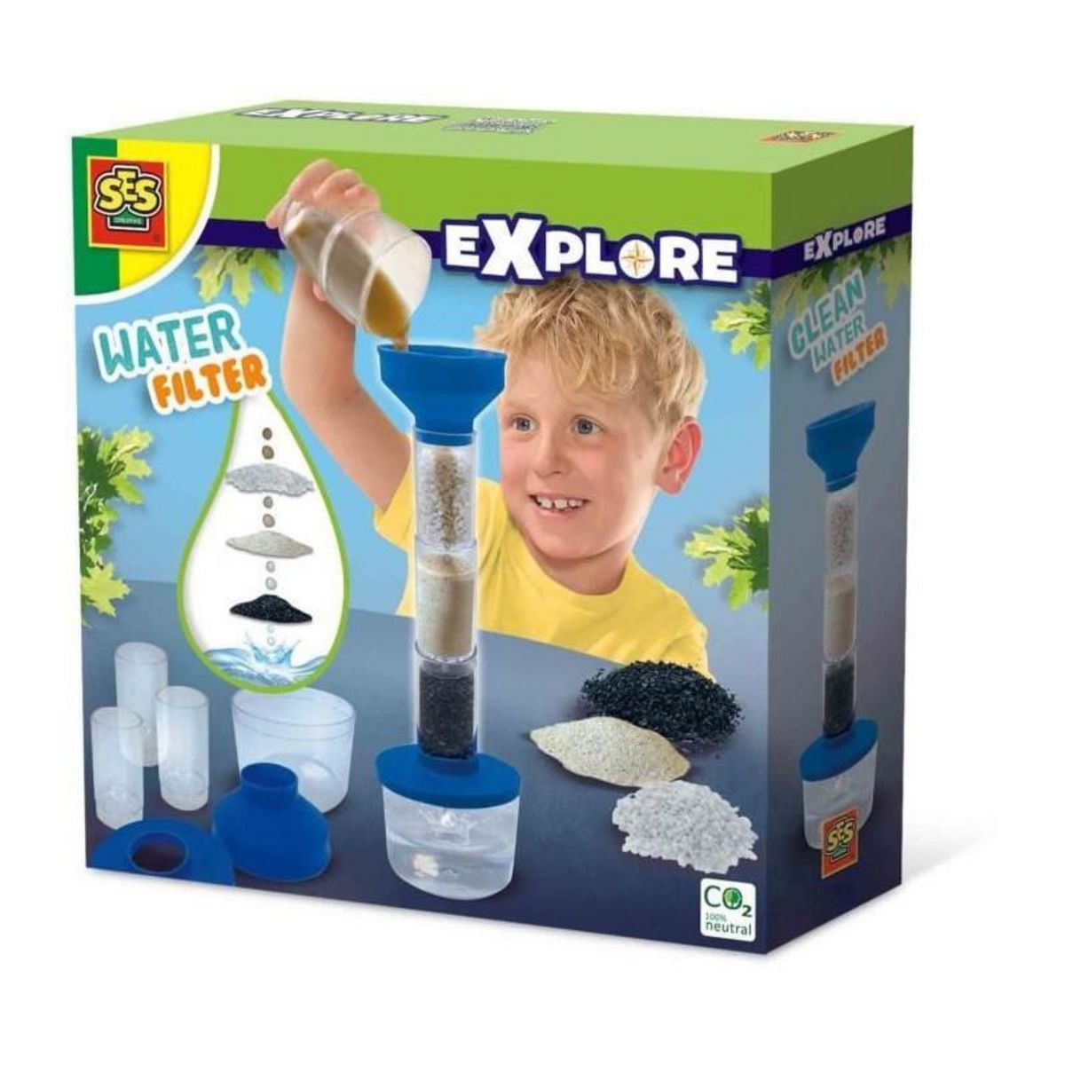 SES Creative Filtre de nettoyage d'eau - Jouet éducatif - SES CREATIVE - Découvre la science et la nature avec le filtre a eau.