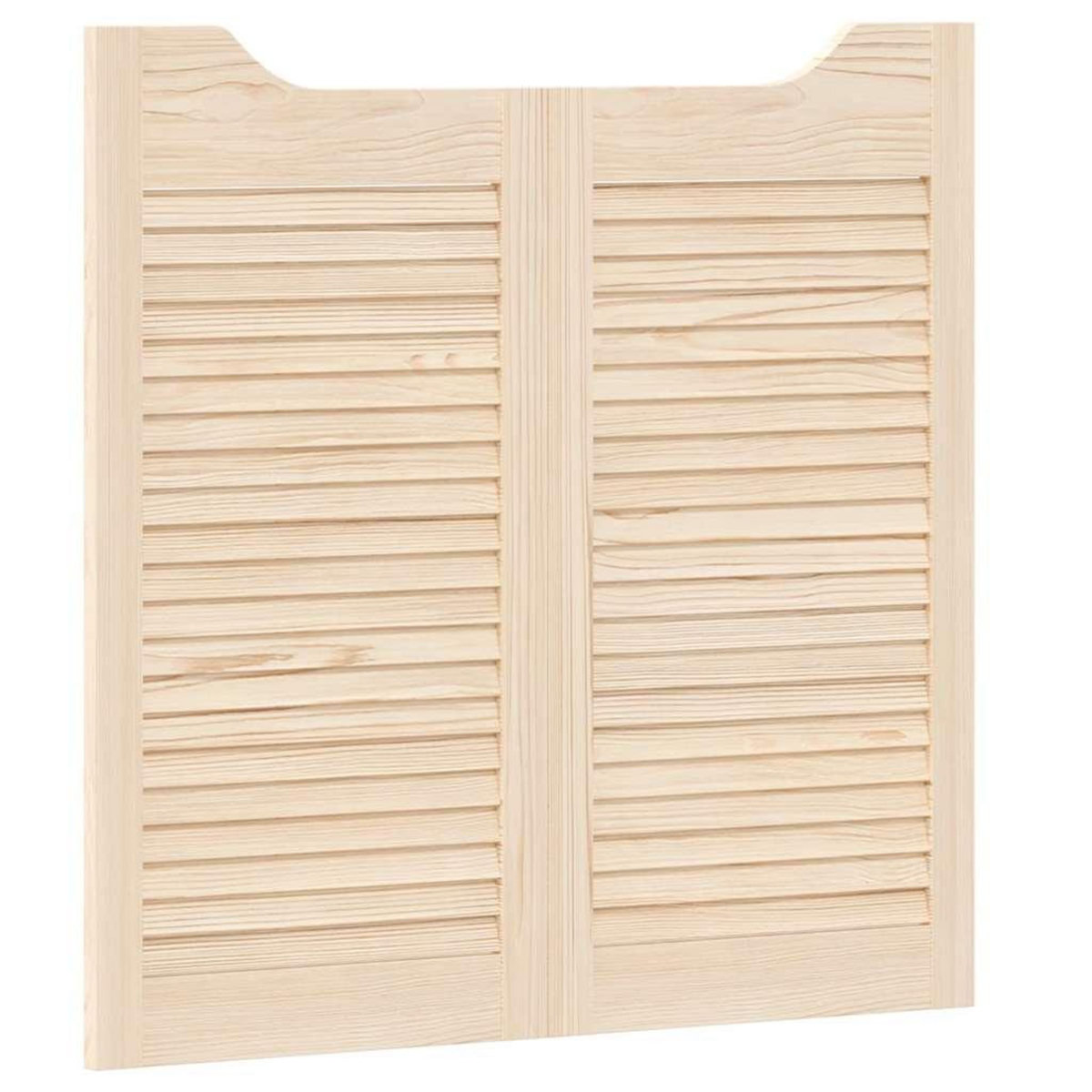 VIDAXL Portes battantes a persiennes 1paire 80 x 80 cm bois massif Pin