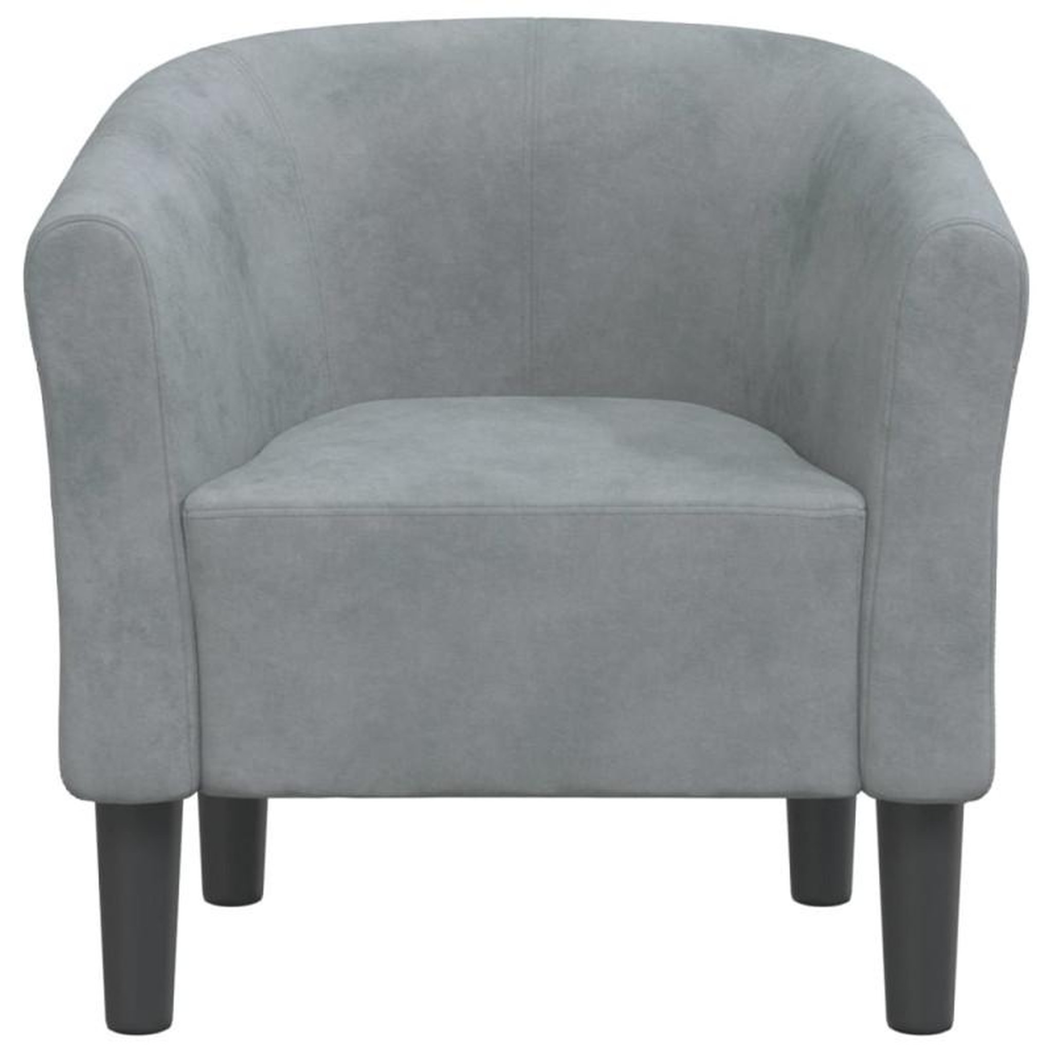 Voir la diapositive 3 : VIDAXL Chaise cabriolet gris foncé velours