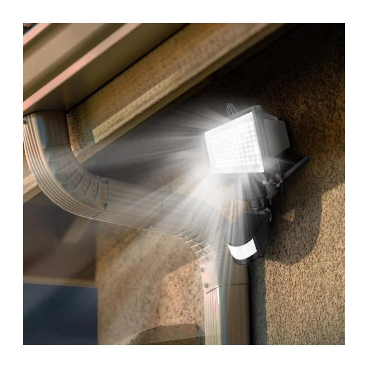 Lumisky Projecteur solaire avec détecteur COOPER Noir Plastique 1000LM