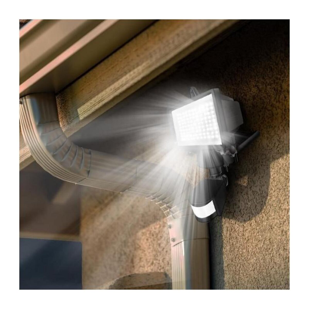 Lumisky Projecteur solaire avec détecteur COOPER Noir Plastique 1000LM