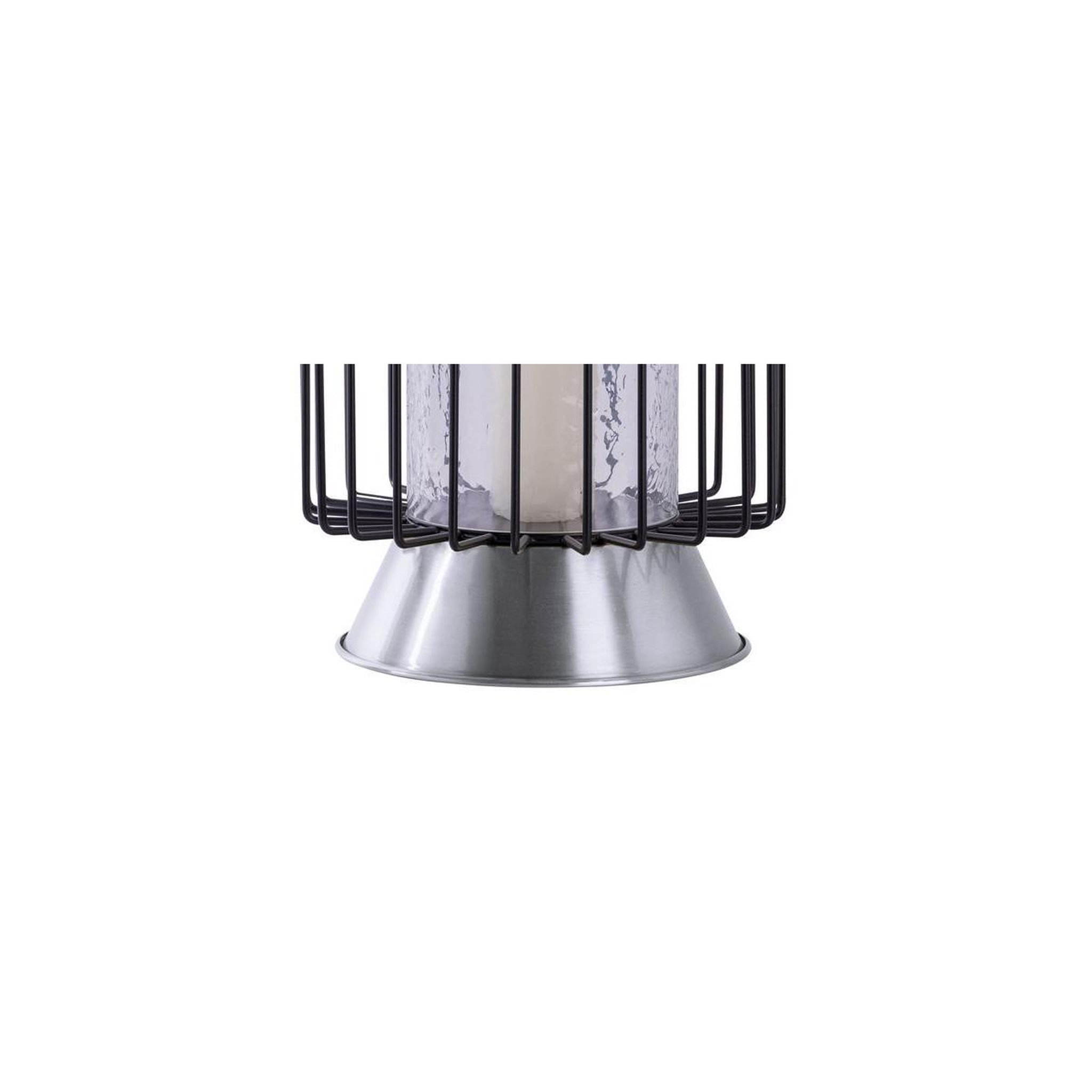 Voir la diapositive 3 : Paris Prix Bougeoir rond déco  malibu  40cm noir & argent