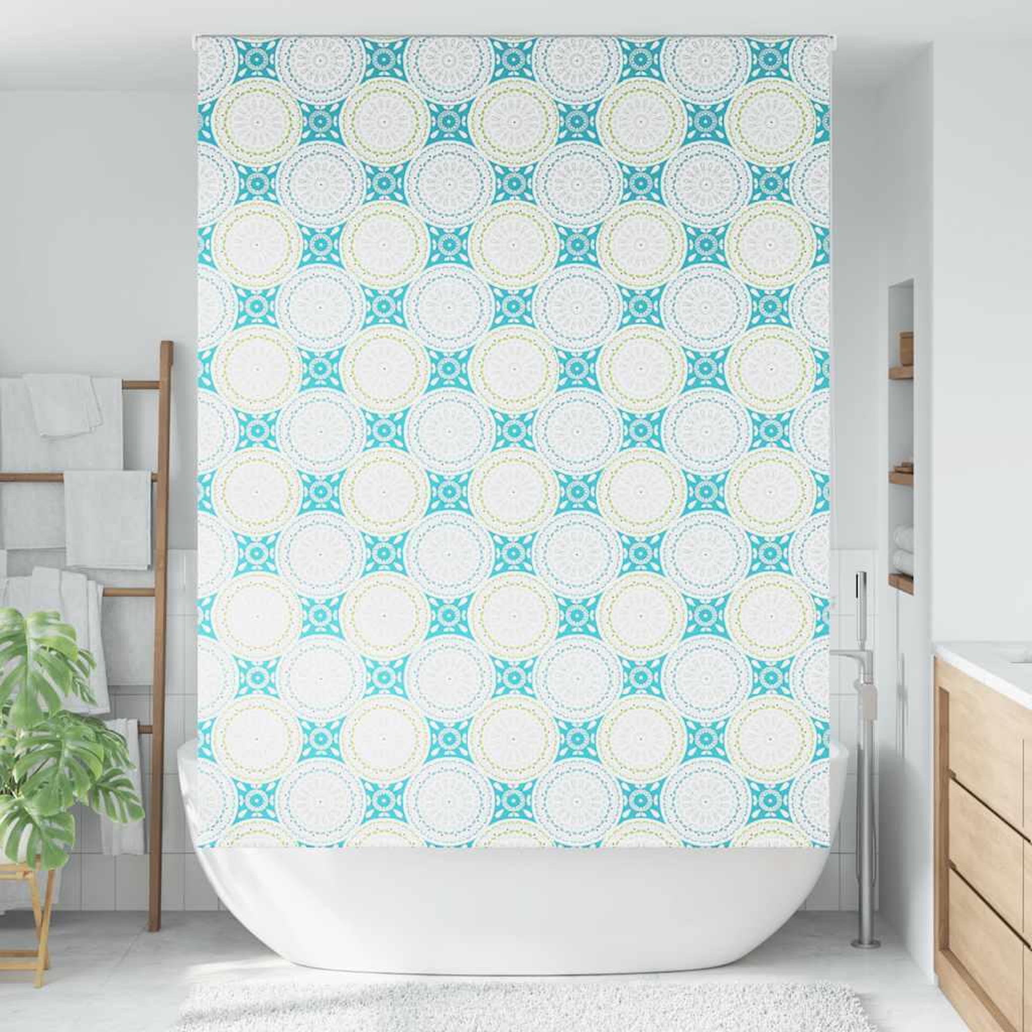 Voir la diapositive 2 : VIDAXL Store enrouleur de douche 160x240 cm largeur du tissu 156 cm