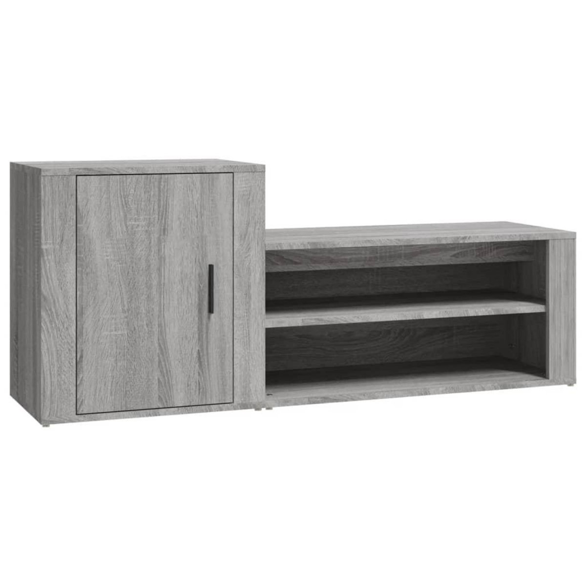 VIDAXL Armoire a chaussures Sonoma gris 130x35x54 cm Bois d'ingenierie