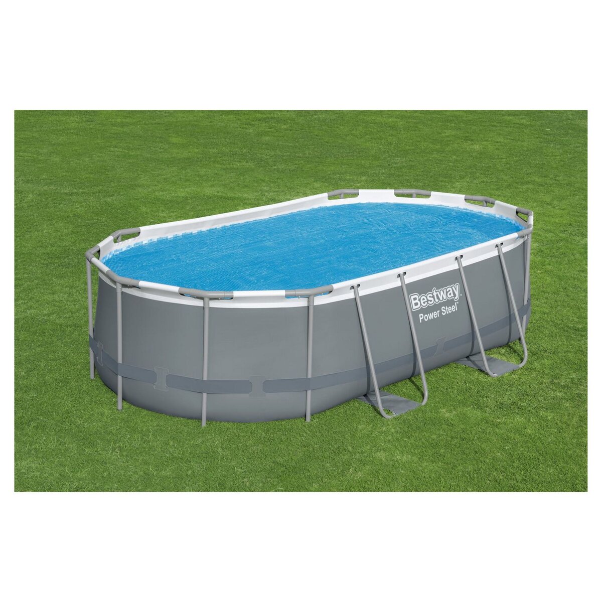 BESTWAY Bâche solaire pour piscine, 3,94 x 2,10 m