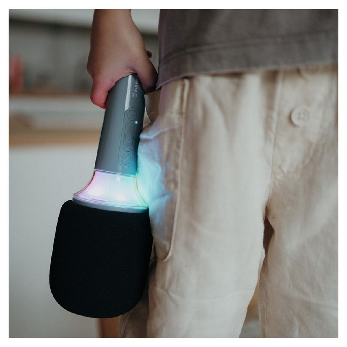 KIDYWOLF KIDYMIC Micro karaoké Bleu