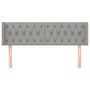 Voir la diapositive 3 : VIDAXL Tete de lit avec oreilles Gris clair 163x16x78/88 cm Tissu
