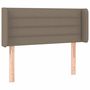 Voir la diapositive 3 : VIDAXL Tete de lit a LED Taupe 93x16x78/88 cm Tissu
