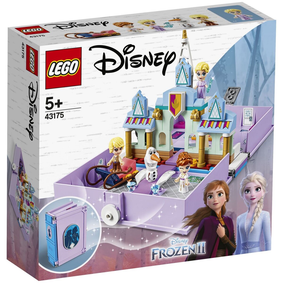 LEGO Disney Princesses 43175-Les Aventures d'Anna et Elsa dans un Livre de Contes
