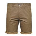 Selected Short  Homme Selected Chino. Coloris disponibles : Marron
