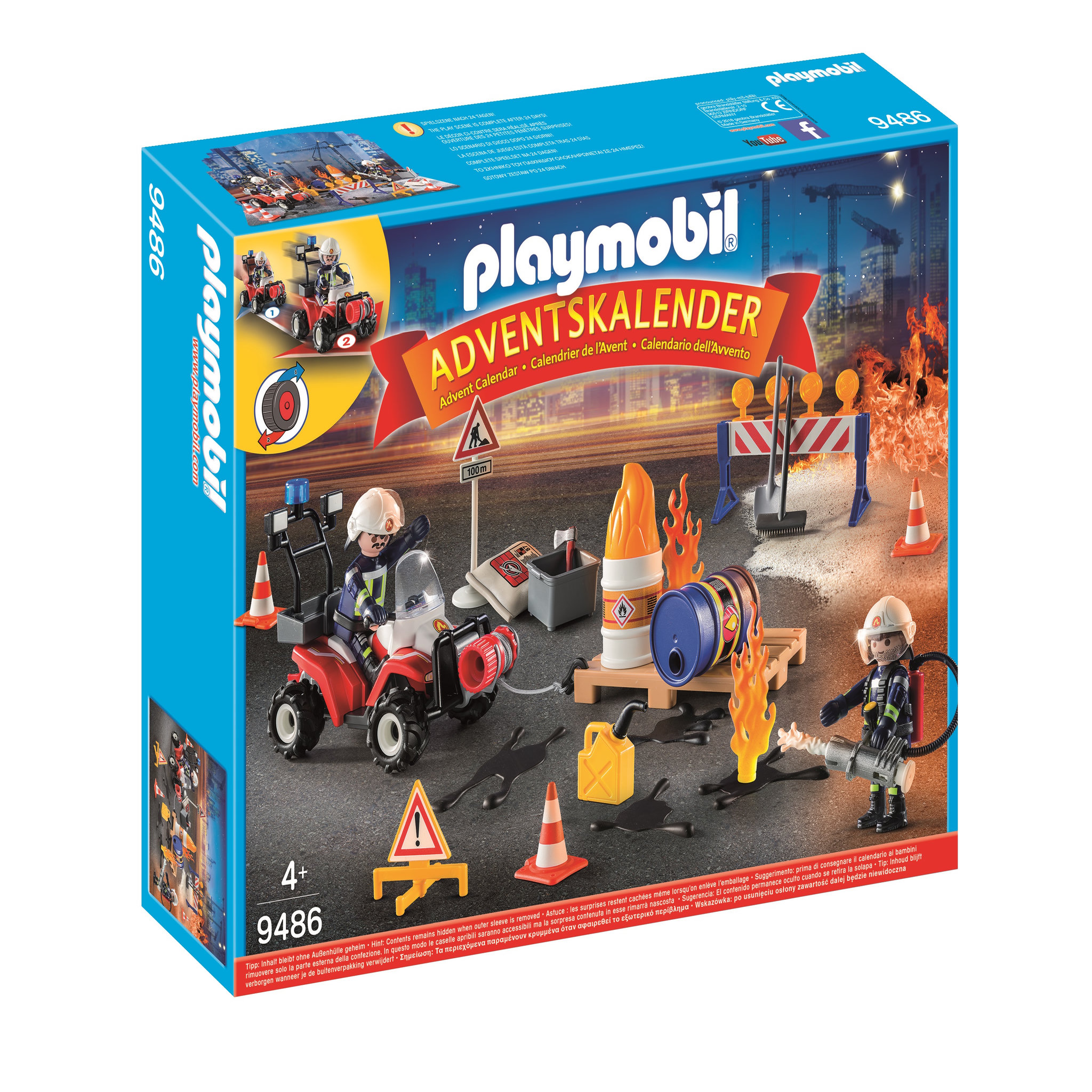 Voir la diapositive 1 : PLAYMOBIL 9486 - Calendrier de l'Avent Pompiers