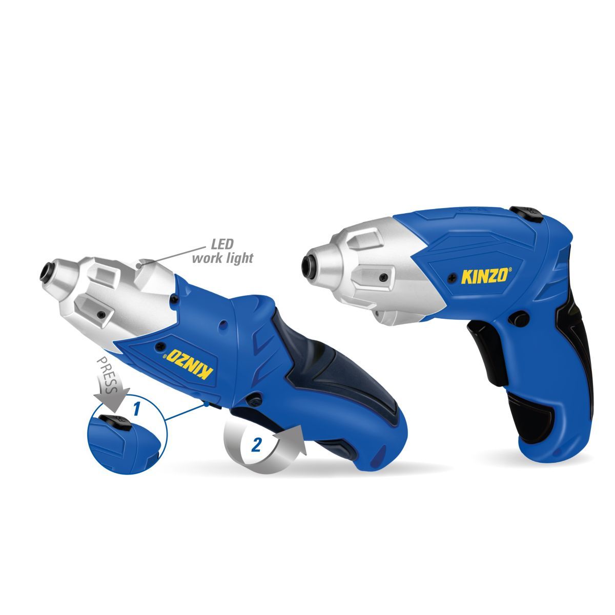 KINZO Visseuse- dévisseuse sans-fil 3,6 V