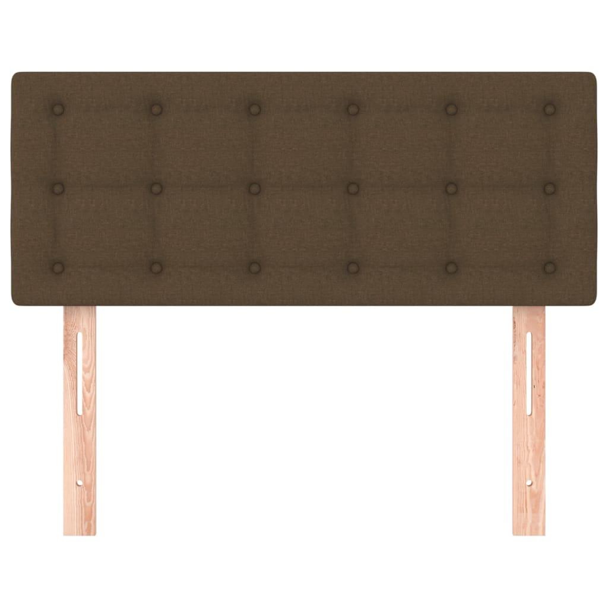 Voir la diapositive 3 : VIDAXL Tete de lit Marron Fonce 80x5x78/88 cm Tissu