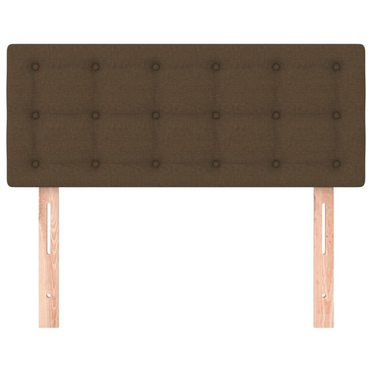 VIDAXL Tete de lit Marron Fonce 80x5x78/88 cm Tissu