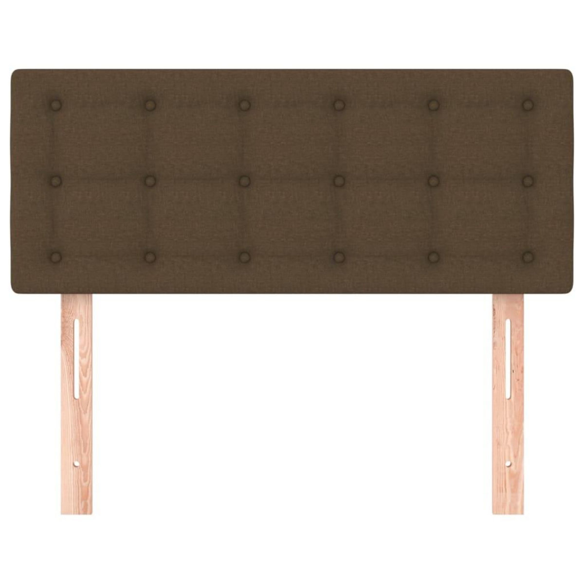 VIDAXL Tete de lit Marron Fonce 80x5x78/88 cm Tissu