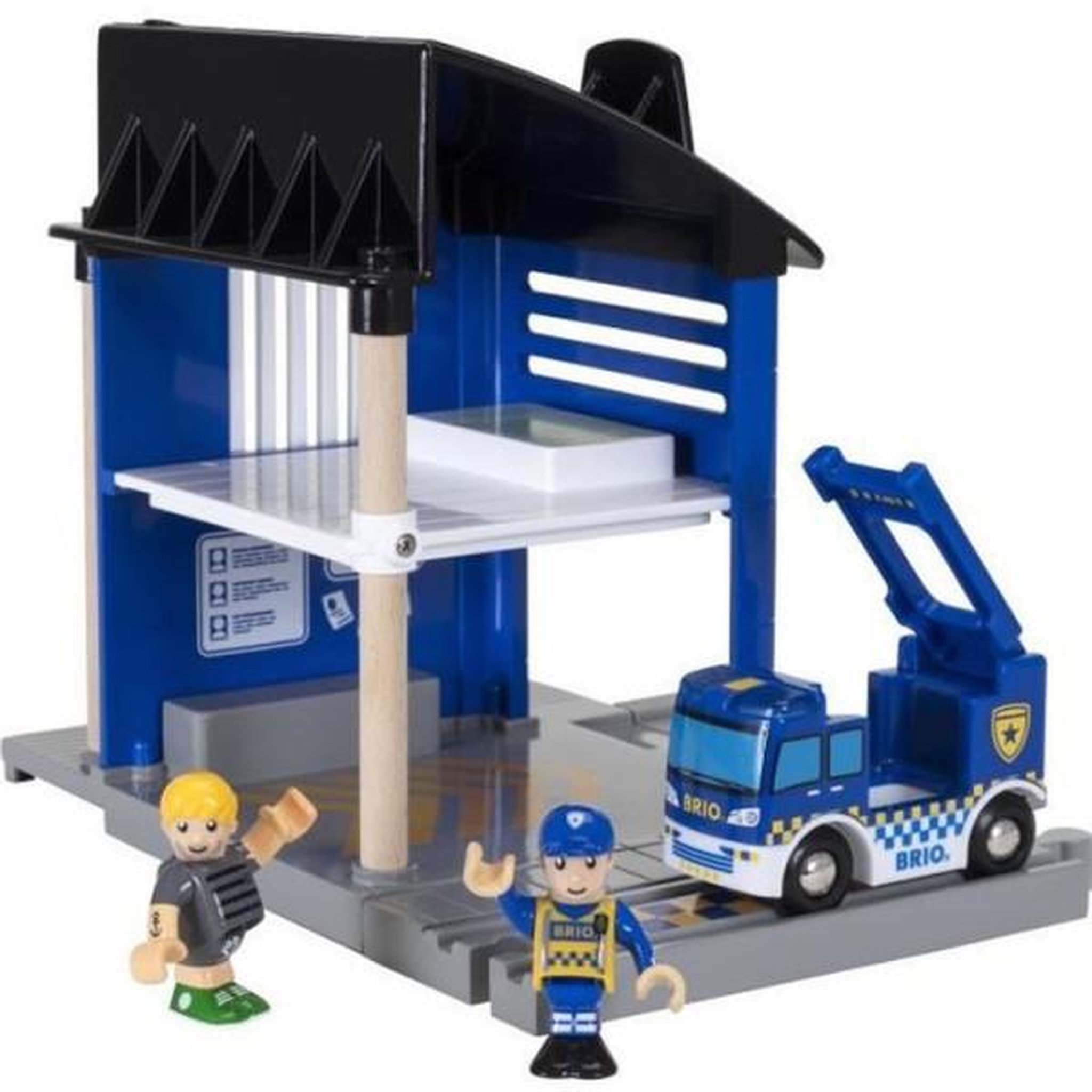 Brio Brio world commissariat de police - accessoire son et lumiere pour circuit de train en bois - ravensburger - des 3 ans - 33813