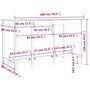Voir la diapositive 6 : VIDAXL Table de bar Marron miel 180x80x110 cm Bois massif de pin