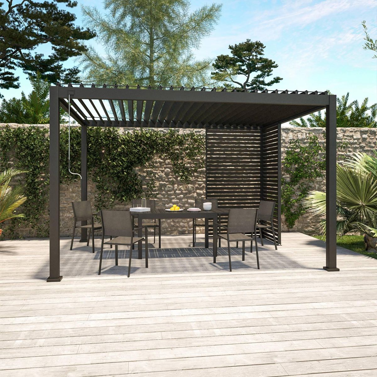 SWEEEK Persienne pour pergola bioclimatique Triomphe, aluminium