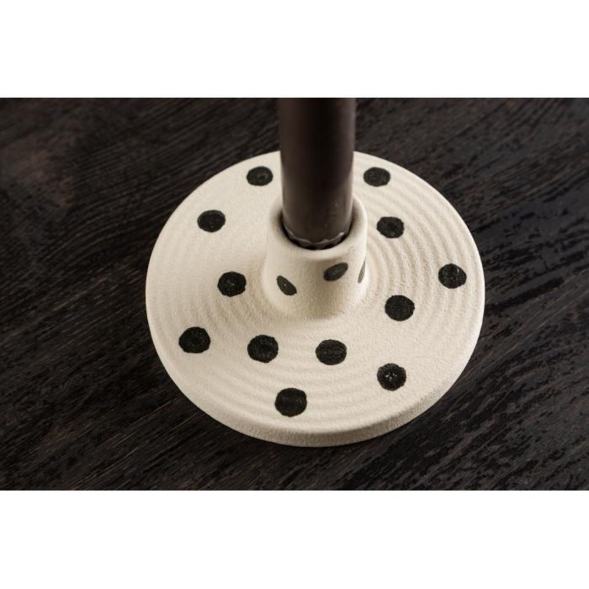 Paris Prix Bougeoir en Céramique  Bette  12cm Blanc & Noir