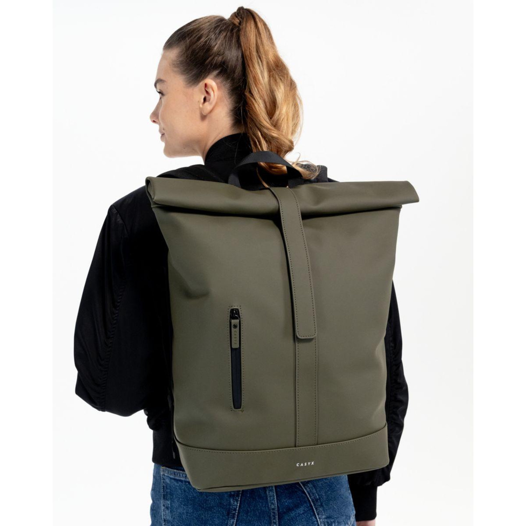 Voir la diapositive 3 : CASYX Sac à dos Modèle TORNADO Large Rainforest green