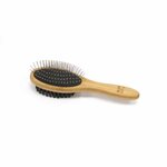 Paris Prix Brosse de Toilettage en Bambou  Double Face  22cm Naturel