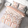 Voir la diapositive 2 : COTE DECO Housse de couette 240x220 + 2 taies LOVE 100% Coton 57 fils