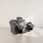 Voir la diapositive 3 : BEST MOBILIER Armand - canapé 3 places relax électrique en simili