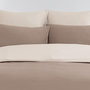 Voir la diapositive 3 : Sensei Maison Housse de couette bicolore en percale coton DOZMARY