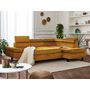 Voir la diapositive 3 : LISA DESIGN Nairobi - canapé d'angle convertible - en velours - 5 places - avec têtières - droit