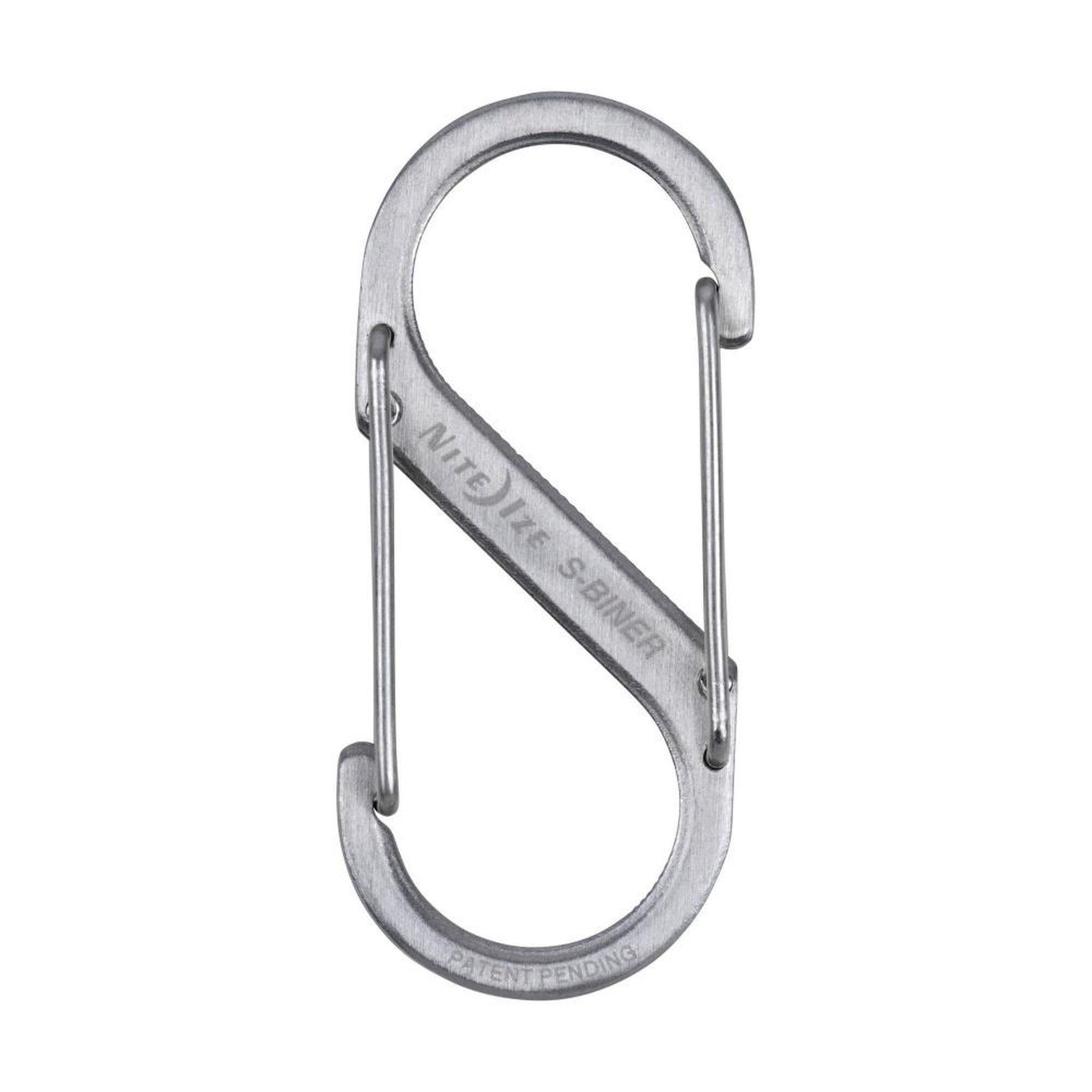 CENTRALE BRICO Mousqueton double entrée inox argenté 5cm 4,5kg nite ize