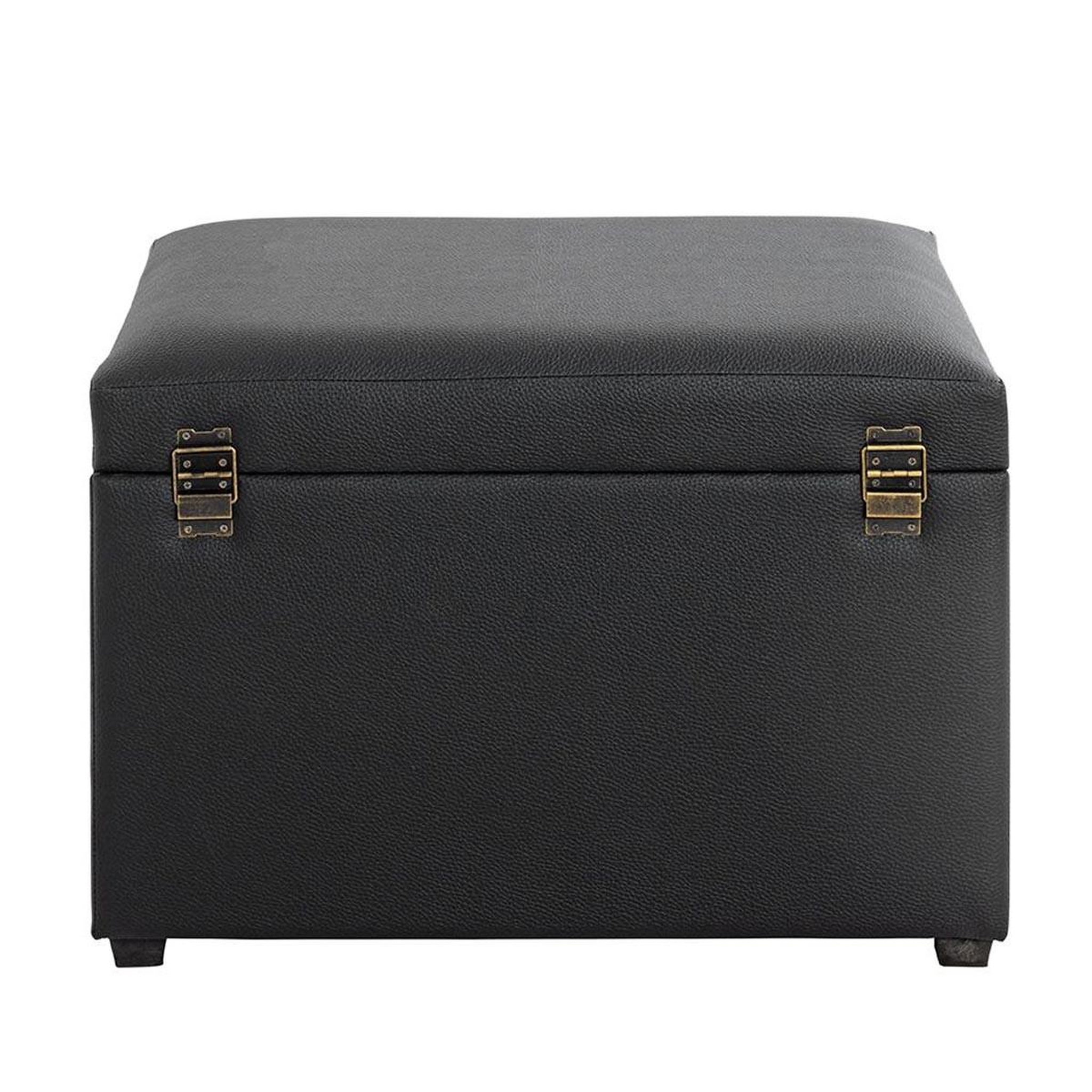 Voir la diapositive 4 : Paris Prix Banc coffre de rangement  timmy  58cm noir